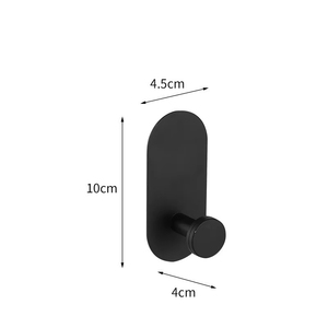 Ensemble de porte-serviettes en acier inoxydable 304, finition noire, design moderne et simple, pour salle de bain et toilettes - Product Image 4