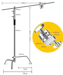 Soporte de luz Magic Leg con barra transversal Soporte de luz tipo C Instalación rápida de película especial y televisión <span class=keywords><strong>Viaje</strong></span> de soporte de pierna mágica - Product Image 6
