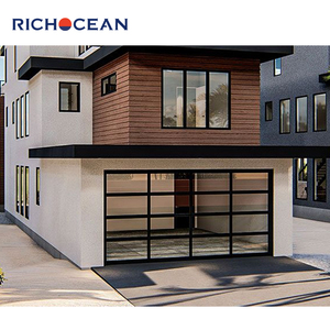 Puertas de Garaje Enrollables Eléctricas Plegables RICHOCEAN, Puertas de Garaje Personalizadas de Aluminio y Vidrio Impermeables para Villas - Product Image 5