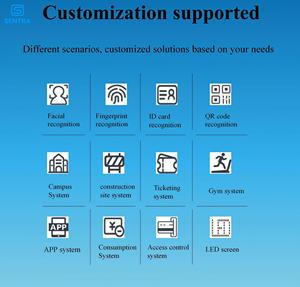 Control <span class=keywords><strong>de</strong></span> Acceso <span class=keywords><strong>de</strong></span> Alta Seguridad con Reconocimiento Facial Sentra SS01, Puerta Giratoria Inteligente con Obstáculos para Gimnasio - Product Image 6