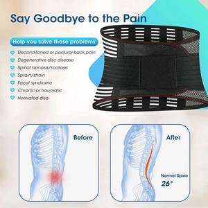 Faja Lumbar de Soporte para la Espalda Baja, Cómoda, Ajustable, con Soporte Extraíble, Compresión y Masaje, para Hombres y Mujeres, para Aliviar el <span class=keywords><strong>Dolor</strong></span> Deportivo - Product Image 5
