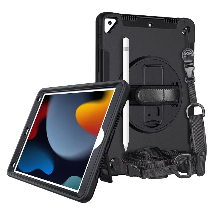 Rugged Shockproof tablet protective shell for iPad 10.2 Case Cover