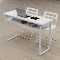 Mesa de Manicura para Escuela Primaria y Secundaria, Aula de Tutoría, Escritorio para Estudiantes, Mesa de Manicura de Doble Capa
