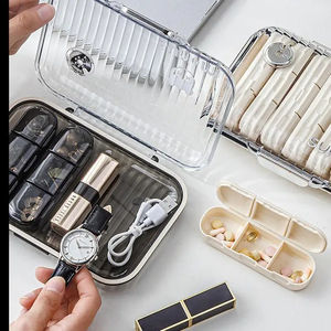 Organizador de Pastillas, Pastillero Semanal Portátil Grande, Contenedores de Pastillas Grandes para 7 Días AM/PM, Organizadores Personales para Medicamentos - Product Image 4