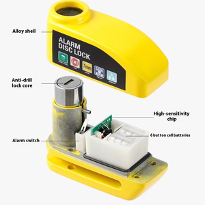 Antivol de moto en gros avec alarme, étanche, avec clés, sécurité antivol pour disque de roue de scooter - Product Image 4