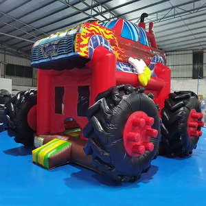 Château gonflable géant pour enfants sur le thème des monster trucks, pour fêtes en plein air, en PVC, château gonflable, structure <span class=keywords><strong>de</strong></span> saut gonflable - Product Image 3