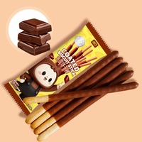 Biscuits semi-durs aux fruits, saveurs variées, enrobés de chocolat, pour enfants