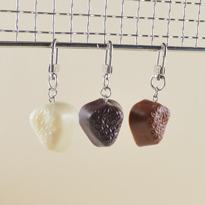 Nouveau Porte-clés Simulation <span class=keywords><strong>Chocolat</strong></span>, Mini Modèle Alimentaire, Pendentif Simple pour Sac à Dos, Sac à Main, Décoration de Voiture, Accessoire Photo, Cadeau - Product Image 3