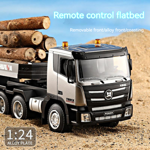 Camion <span class=keywords><strong>tracteur</strong></span> RC HUINA 1318 1:24, télécommande 2.4G, construction radiocommandée, plateau plat, jouets RC, cadeaux - Product Image 2