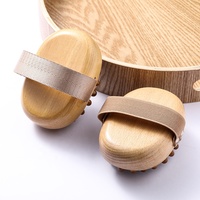 Outil de massage en bois, brosse corporelle sèche pour le soin de la peau, outil Gua Sha, masseur corporel manuel anti-cellulite, brosse de drainage lymphatique