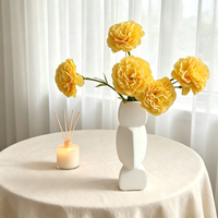 Fleurs artificielles faites à la main LUYI-Carnation pour la décoration de la maison, pour la fête des mères, accessoires photo, Saint-Valentin