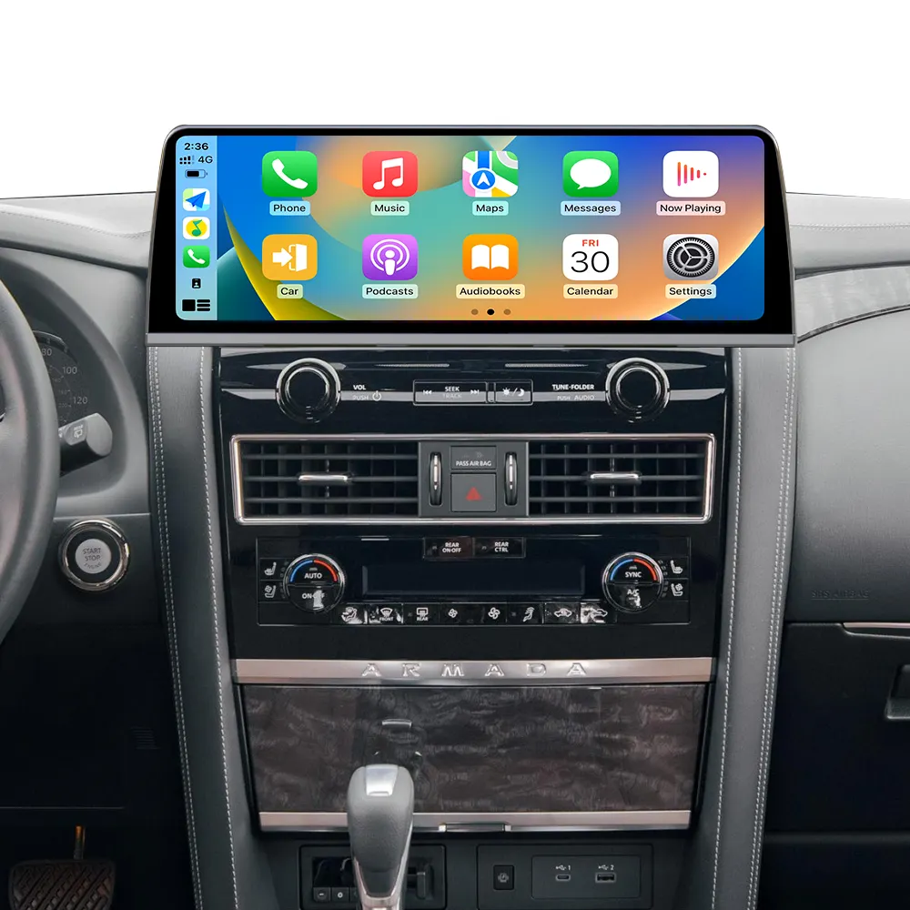 Android 16.3 "Stereo otomatis gaya 2024", untuk patroli Y62 Armada edisi Platinum SE 2010 + navigasi GPS mobil pemutar Multimedia Radio