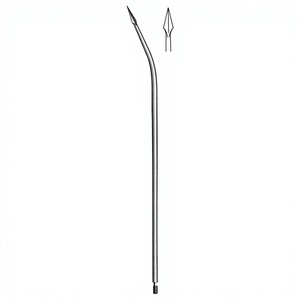 Aguja Redon de 19.5 cm / 7-3/4 Pulgadas, 12 Calibres, Punta de Lanceta Ligeramente Curvada, Extremo Roscado, Instrumento Médico Quirúrgico - Product Image 1