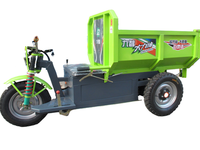 Prix usine tricycle électrique batterie au lithium 3 roues benne hydraulique camion de fret robuste pour une utilisation en usine ferme