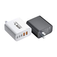 Bloc de chargeur USB C 60W Cubes de charge de téléphone USBC Adaptateur de prise d'alimentation de type C Chargeur rapide multiport pour iPhone 17/16/15/14/13/12