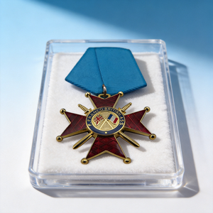 Médaille de récompense croix à prix d'usine avec ruban, médailles d'honneur commémoratives Napoléon de France sur mesure - Product Image 3