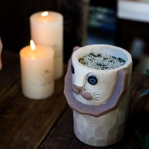 Maceta de cemento con forma de León y <span class=keywords><strong>koala</strong></span> para suculentas, maceta de cemento con forma de animal, barata, de alta calidad, nuevo diseño - Product Image 2