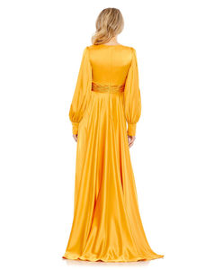 2024 Winter Elegant High Quality Luxury Women Elegant Long Satin a Line <strong>Maxi</strong> Evening <strong>Dress</strong> - Product Image 2