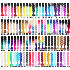 FX-HA05 thời trang cao cấp tổng hợp Jumbo Braid Crochet phần mở rộng tóc mềm Braid tóc bán buôn màu tinsel long lanh dreadlocks - Product Image 4