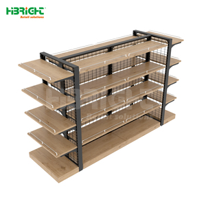 Certified Customized Industrial Look Store Racks Cost-Effective Modern Durable Wire <b>Basket</b> Shelving - Product Image 3