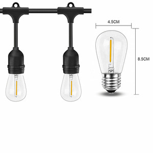 Cổ 10 mét e27x20 Đồng ổ cắm lễ hội trang trí Festoon chuỗi đèn - Product Image 5