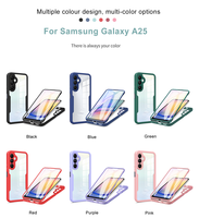 Coque de protection complète 2 en 1 360 pour Samsung Galaxy A06/A16/M35/M55/C55/A55/A35/F55 TPU Acrylic Hybrid Mobile Phone Case
