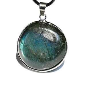 <span class=keywords><strong>Labradorite</strong></span> romantique <span class=keywords><strong>lumineuse</strong></span> pour hommes et femmes à la mode avec pendentif Flash bleu pendentif collier lumineux pour la méditation - Product Image 5