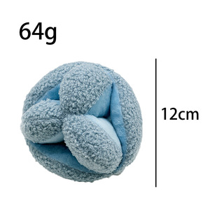 Servicio OEM al <span class=keywords><strong>por</strong></span> mayor de China: Pelota interactiva para perros con sonido, juguete de felpa dispensador de premios para explorar y buscar. - Product Image 4