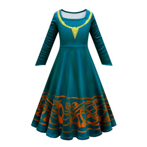 Disfraces de Halloween de Alta Calidad de la Princesa Merida para Mujeres Adultas, Disfraz de Princesa de Película con Bolso - Product Image 2