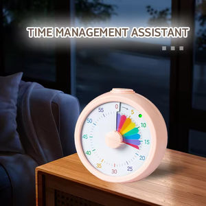 Minuteur visuel avec étui <span class=keywords><strong>de</strong></span> protection, disque arc-en-ciel, minuteur <span class=keywords><strong>de</strong></span> compte à rebours <span class=keywords><strong>de</strong></span> 60 minutes pour enfants et adultes, outil <span class=keywords><strong>de</strong></span> <span class=keywords><strong>gestion</strong></span> <span class=keywords><strong>du</strong></span> <span class=keywords><strong>temps</strong></span> silencieux - Product Image 5