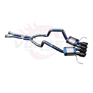 Vortex Titanium Valvetronic Exhaust for Chevrolet Corvette C7 Z06 Stingray Catback System with Quad Carbon Fiber Tips X-Pipe - Product Image 3