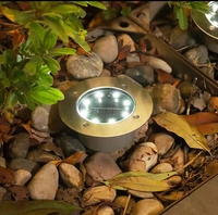 Lampu Taman LED Tenaga Surya untuk Luar Ruangan, Lampu Tanam untuk Jalur Taman, Lampu Dek Lantai Tenaga Surya, Lampu Rumput, Lampu Lanskap LED