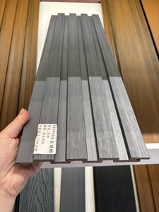 Paneles acanalados <span class=keywords><strong>de</strong></span> WPC impermeables <span class=keywords><strong>de</strong></span> 177*13 mm en colores Chocolate, Teak, Coffee, <span class=keywords><strong>Redwood</strong></span> y Negro para decoración <span class=keywords><strong>de</strong></span> paredes exteriores, techos, patios y jardines. - Product Image 4