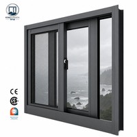 Maßgefertigte Aluminium-Schiebefenster Energieeffizient NFRC AS2047 Gehärtetes Glas Hurrikan-Zertifizierung CMECH Hardware-Verschluss