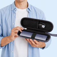 Sac de rangement pour disque dur mobile personnalisable, étui antichoc en EVA, portable et léger, facile à transporter