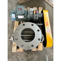 Vanne rotative à transmission par chaîne série VCD industrielle DN150-DN500, Alimentateur rotatif à clapet en acier inoxydable SS304 pour système de transport pneumatique