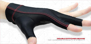 Cuetec AXIS Three-Finger Billiards <b>Pool</b> Glove, Left Bridge Hand, Large Size, Gray, Nylon Water Resistant Portable <b>Pool</b> Shooting - Product Image 4