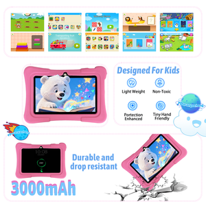 Tabletas de aprendizaje de juegos inteligentes para niños al por mayor a granel profesional HD pantalla capacitiva ranura para tarjeta TF procesador MTK para educación - Product Image 4