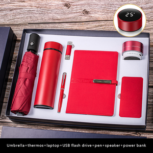 Набор корпоративных подарков IStapromo класса люкс ручной работы: автоматический зонт, термос, USB-флешка, ручка, мышь, колонка, внешний аккумулятор - Product Image 3