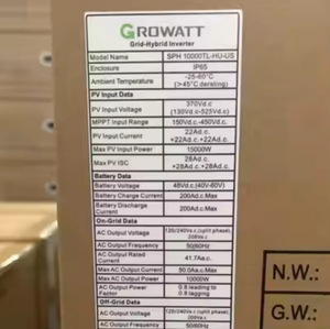 Inversores solares híbridos Growatt al por mayor de EE. UU., <span class=keywords><strong>inversor</strong></span> solar <span class=keywords><strong>híbrido</strong></span> de <span class=keywords><strong>precio</strong></span> bajo de fase dividida de 120V 240V 10KW - Product Image 6