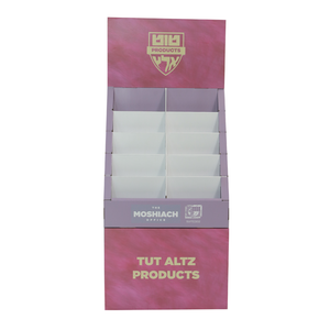 किताबों के पत्रिकाओं के लिए चीन कारखाने से अनुकूलन योग्य पोर्टेबल और फोल्डेबल नालीदार कार्डबोर्ड फ्लोर डिस्प्ले रैक - Product Image 2