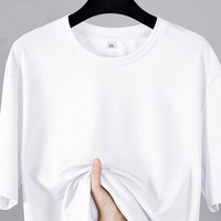 T-shirt imprimé à séchage rapide pour homme, manches courtes, col rond, polyester, tee-shirt de sport, bande réfléchissante, chemise géométrique pour la course à pied