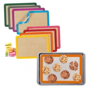 Tapis de cuisson en silicone antiadhésif de qualité alimentaire réutilisable avec mesures pour pizza, pain, pâte à biscuits, OEM ODM personnalisé - Product Image 1