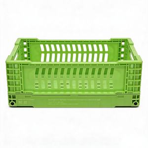 Caja de Plástico Plegable para Frutas y Verduras, con Orificios de Ventilación, para Supermercado, de Alta Luminosidad y Gran Venta - Product Image 2