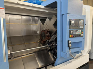 Hot bán tck66a Độ chính xác cao <span class=keywords><strong>CNC</strong></span> máy công cụ Heavy Duty nghiêng giường máy tiện với Ngang 12 trạm tháp pháo trung tâm quay - Product Image 2