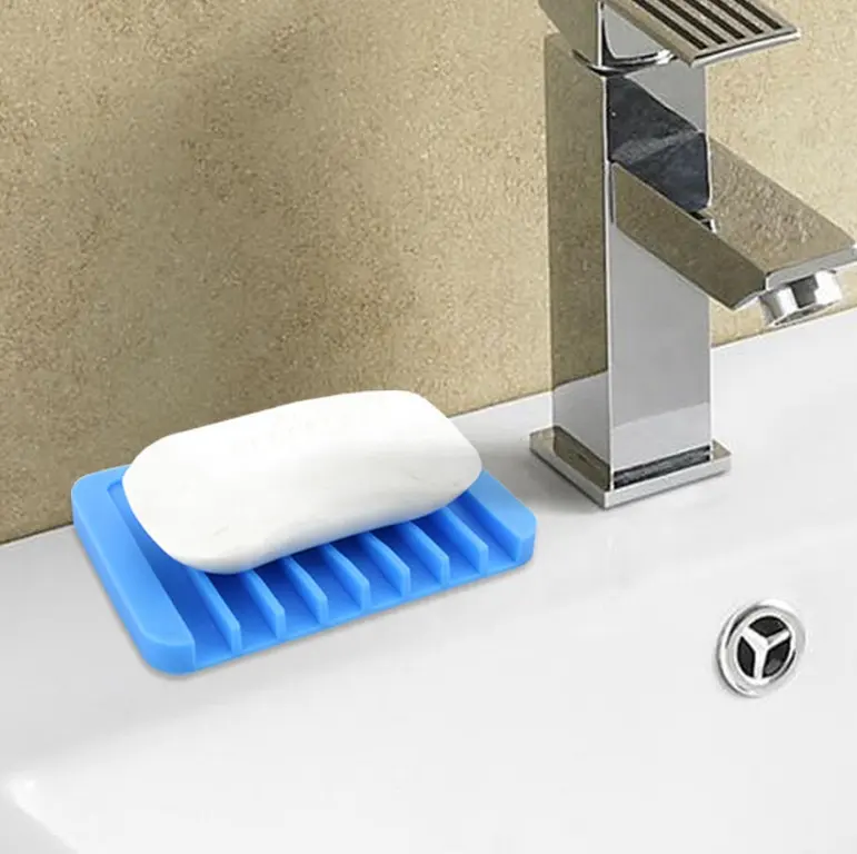Silikon tuvalet banyo küveti tepsi sabun koruyucu asansör pedleri sabun tutucu kutu kutuları setleri mutfak tepsi sabun kutusu