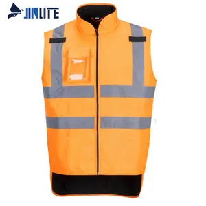 Alta visibilidade Inverno adulto Protective Garment Safetyreflective Vest Segurança para os trabalhadores industriais FOB Bangladesh