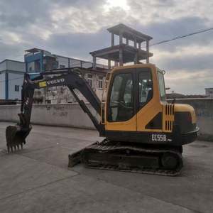 Miniexcavadora de orugas Volvo EC55 usada, características esenciales de 5,5 toneladas, componentes esenciales del núcleo del engranaje de la bomba del motor - Product Image 2