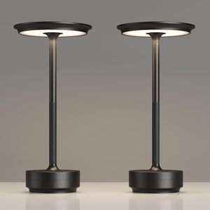 โคมไฟตั้งโต๊ะ LED ทรงจานบิน อลูมิเนียมอัลลอยด์ 2w สวิตช์สัมผัส สำหรับตกแต่งร้านอาหาร บาร์ ห้องนอน ลดราคาพิเศษ - Product Image 1