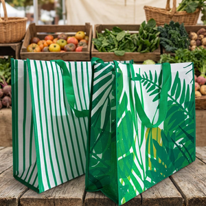 Sac fourre-tout en polypropylène tissé imprimé sur mesure pour les promotions en hypermarchés, supermarchés et magasins, OEM/ODM au Vietnam - Product Image 1